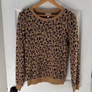 J. Crew Leopard Print Sweater